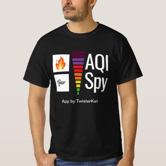 メンズブラッククルーティーシャツ Tシャツ (正面)