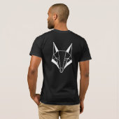 メンズブラックロゴ心地よいTシャツ Tシャツ (裏面フル)