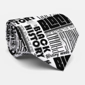 メンズブラック歴史デザイナータイ ネクタイ (ロール)