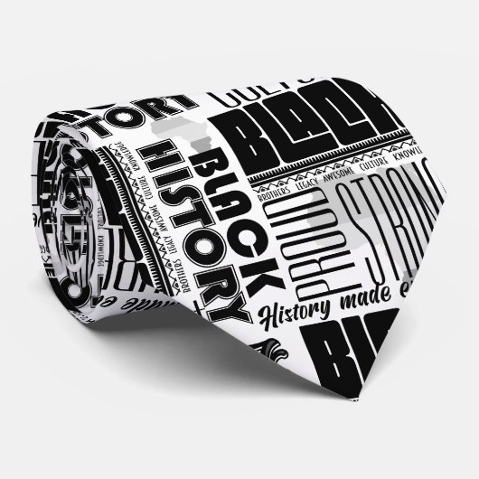 メンズブラック歴史デザイナータイ ネクタイ (ロール)