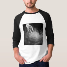 メンズブラック&ホワイト銀河系ドッグシャツ – 有料銀河系™