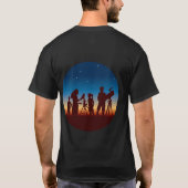 メンズブラックTシャツ Tシャツ (裏面)