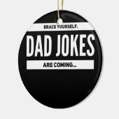 メンズブレース自分自身パパのジョーク来は男性である セラミックオーナメント (左)