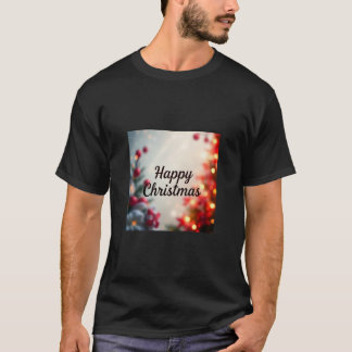 「メンズブロックカラーハッピーTシャツはっきりした- Tシャツ