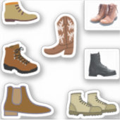 メンズブートステッカー シール (正面)