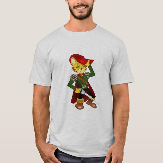 メンズプスインブーツデザイン Tシャツ (正面)