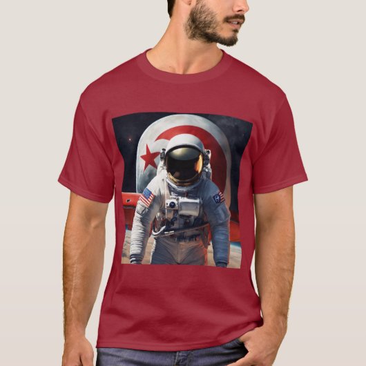 メンズプリントTシャツ – 標準フィット、ソフト通気性 Tシャツ (正面)