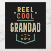 メンズプロダクトリールグランドカッコいい魚釣りギフト ワインラベル (シングルラベル)