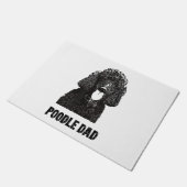 メンズプードルパパ – スタンダードプードルパパ ドアマット (アングル)