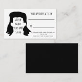 メンズヘアサロン理容師ミュレットアポイントメント 名刺 (正面/裏面)