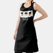 メンズヘアスタイルイラストレーション理容師美容師 エプロン (インサイチュ)