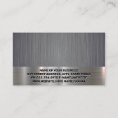 メンズヘアヒゲのアイコン | 割引ロイヤリティ 名刺 (裏面)