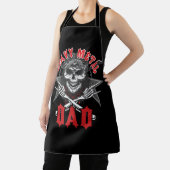 メンズヘビーメタルパパロックバンドメタヘッドヘビーマス エプロン (インサイチュ)