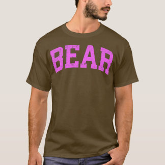 メンズベアデラウェアDEヴィンテージスポーツピンク Tシャツ