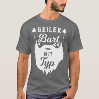 メンズベアードメンズフルヒゲ声明ことわざ Tシャツ