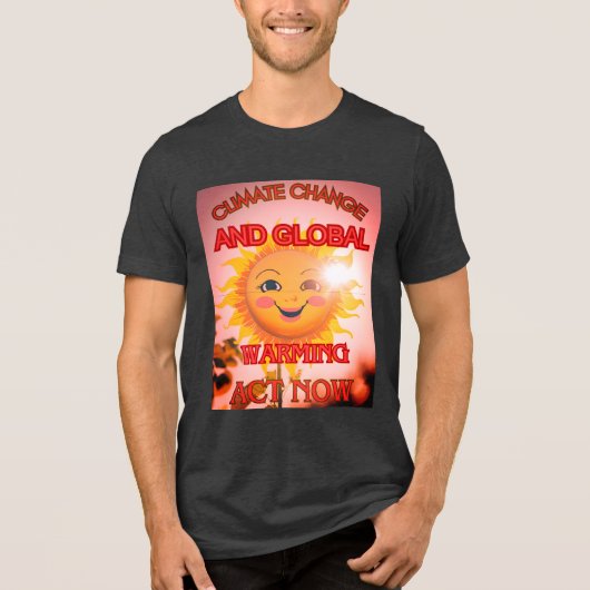 メンズベラキャンバス気候変動 トライブレンドTシャツ (正面)