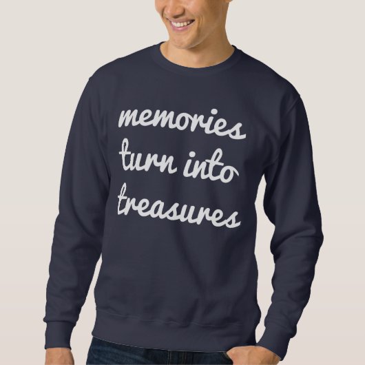 メンズベーシックなMemories Men's Basic Sweatshirt スウェットシャツ (正面)
