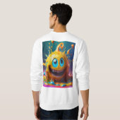 メンズベーシックタイポグラフィAr スウェットシャツ (裏面フル)