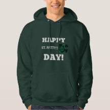 メンズベーシックフードSweatshirt St. Patrick's Day