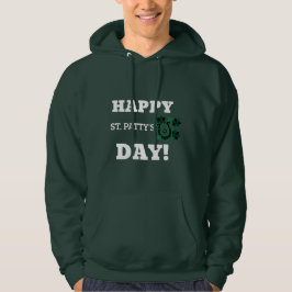 メンズベーシックフードSweatshirt St. Patrick's Day パーカ
