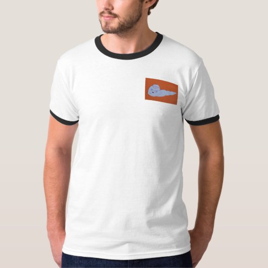 メンズベーシックリンガー Tシャツ (正面)