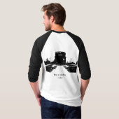 メンズベーシック3/4スリーブラグランTシャツ Tシャツ (裏面フル)