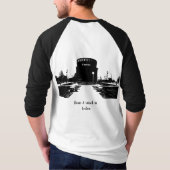 メンズベーシック3/4スリーブラグランTシャツ Tシャツ (裏面)