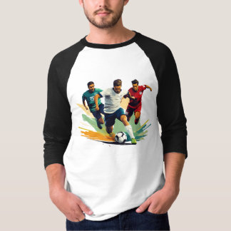 メンズベーシック3/4スリーブラグランTシャツ Tシャツ