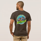 メンズベーシックBellaキャンバス(ブラウン) Tシャツ (裏面フル)