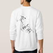 メンズベーシックSweatshirtプレミアムモダン商品 スウェットシャツ (裏面)