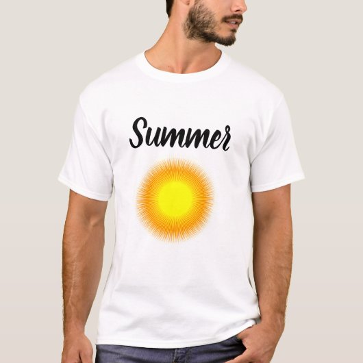 メンズベーシックTシャツの休日の夏 Tシャツ (正面)