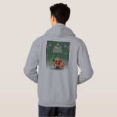 メンズベーシックTシャツ パーカ (裏面フル)