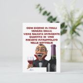 メンズベーシックTシャツ ポストカード (スタンド正面)