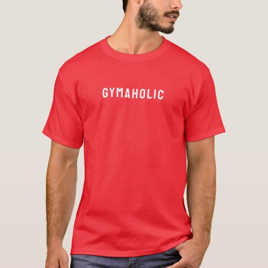 メンズベーシックTシャツ | Gymaholic Tシャツ (正面)