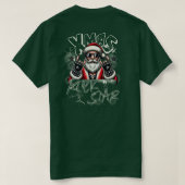 メンズベーシックTシャツSanta ClausロックスターTシャツ Tシャツ (デザイン裏面)