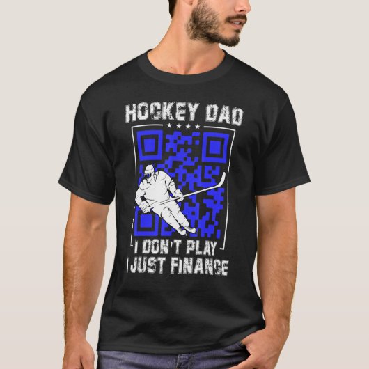 メンズホッケーパパ私は単遊に金融アイスH Tシャツ (正面)