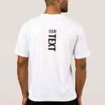 メンズホワイトスポーツモダンテンプレートバックプリント Tシャツ<br><div class="desc">ここにテキストを追加モダンバックデザインプリントテンプレートMens Sport-Tek競合他社ActivewearホワイトTシャツ。</div>