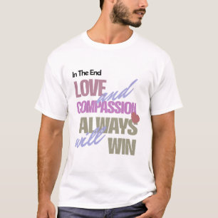 メンズホワイトTシャツ(インスピレーション付き)引用文 Tシャツ