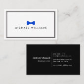 メンズボイクラシックンタイロゴ – 青と白 名刺 (正面/裏面)