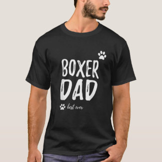 メンズボクサードッグ最高のパパエバーおもしろいギフトアイディア Tシャツ