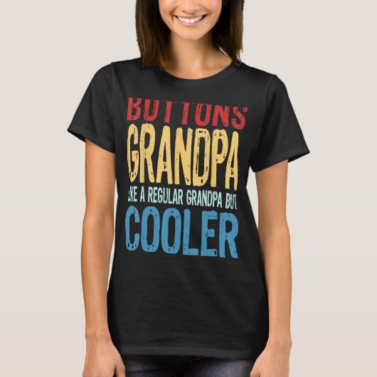 メンズボタンGrandpa通常のGrandpaのようにC Tシャツ (正面)