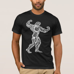メンズボディビルの姿勢のTシャツ Tシャツ