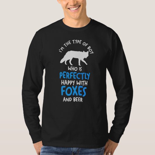 メンズボーイキツネ Tシャツ (正面)