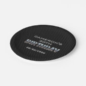 メンズボーイ誕生日 ペーパープレート (アングル)