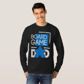 メンズボードゲームパパ – 卓上ゲームナイトボードガ Tシャツ (正面フル)