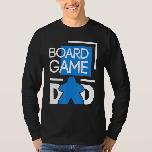 メンズボードゲームパパ – 卓上ゲームナイトボードガ Tシャツ (正面)