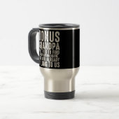 メンズボーナスグランパ我々はボーナスグランパを見つけようとしていた トラベルマグ (正面左)