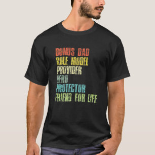 メンズボーナスダディファーズデイステップパパ夫ポート Tシャツ
