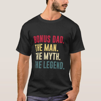 メンズボーナスパパ男の神話レジェンドシャッおもしろいトファーザー Tシャツ