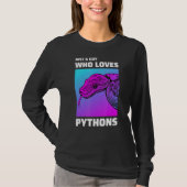メンズボールPythonヘビ Tシャツ (正面)